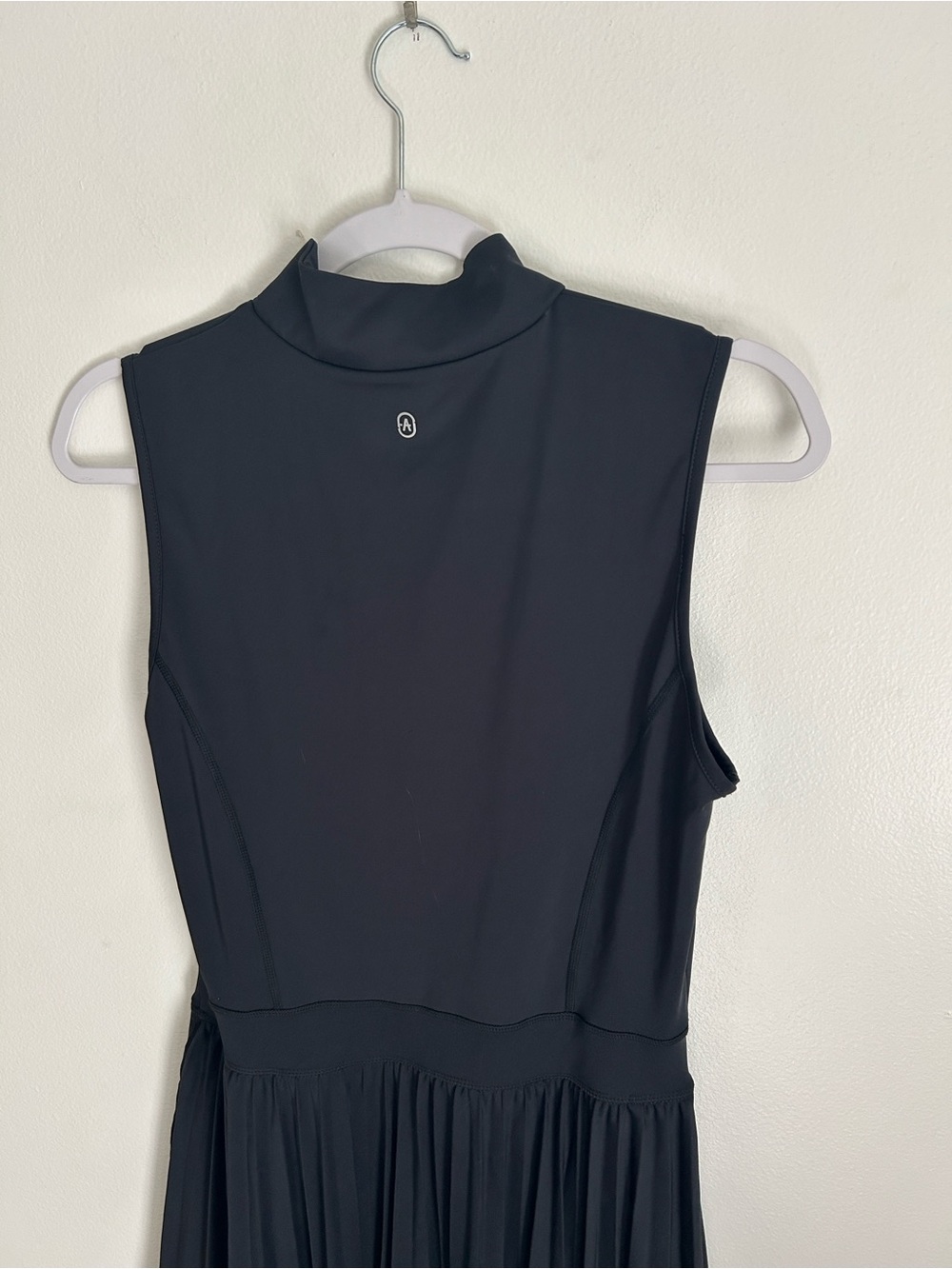 JustFab Black Sleeveless Pleated Sport Dress - Picture 10 of 12